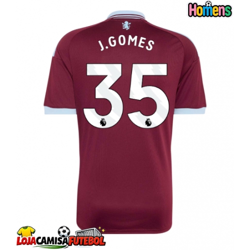 Camisa de Futebol Aston Villa Joao Gomes #35 Equipamento Principal 2026-27 Manga Curta